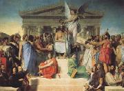 Jean Auguste Dominique Ingres The Apotheosis of Homer (mk04) oil painting